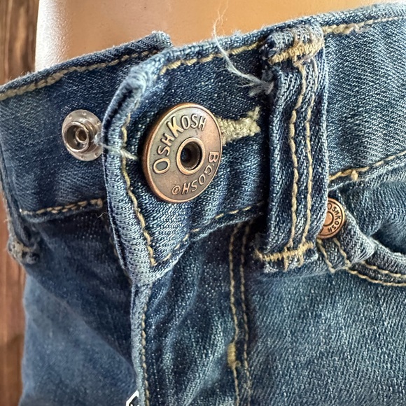 Oshkosh, girls Size 5 Slim, Blue denim bootcut, stretch - Picture 2 of 10